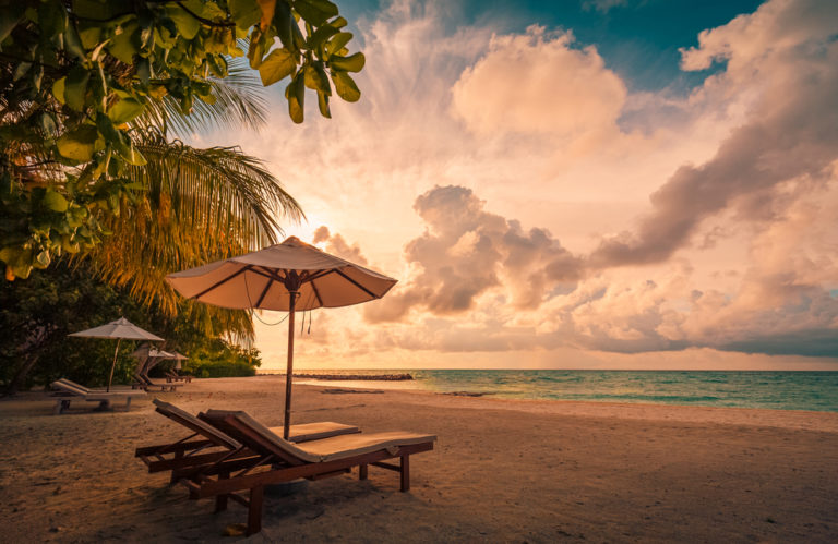 Photo of restful beach landscape to symbolize our gratitude for all the good in our lives.